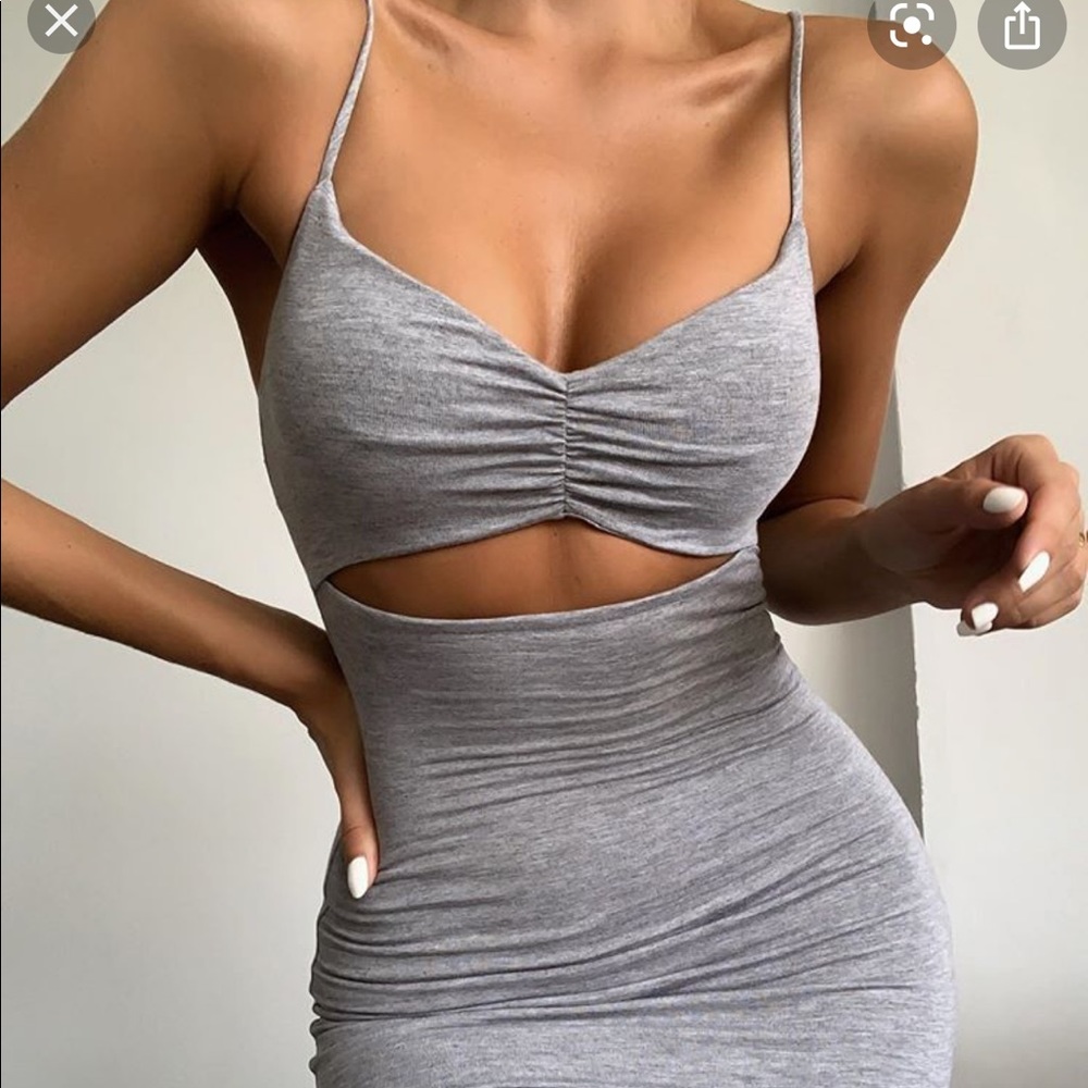 Naked wardrobe cutout midi